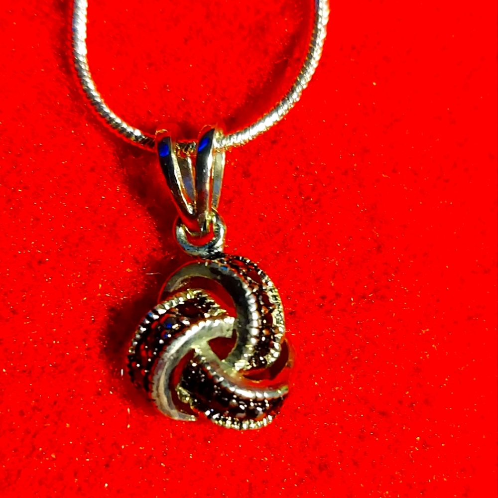 Ladies Black Diamond Necklace